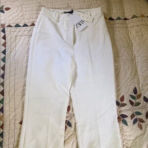 Zara Crisp White Pants